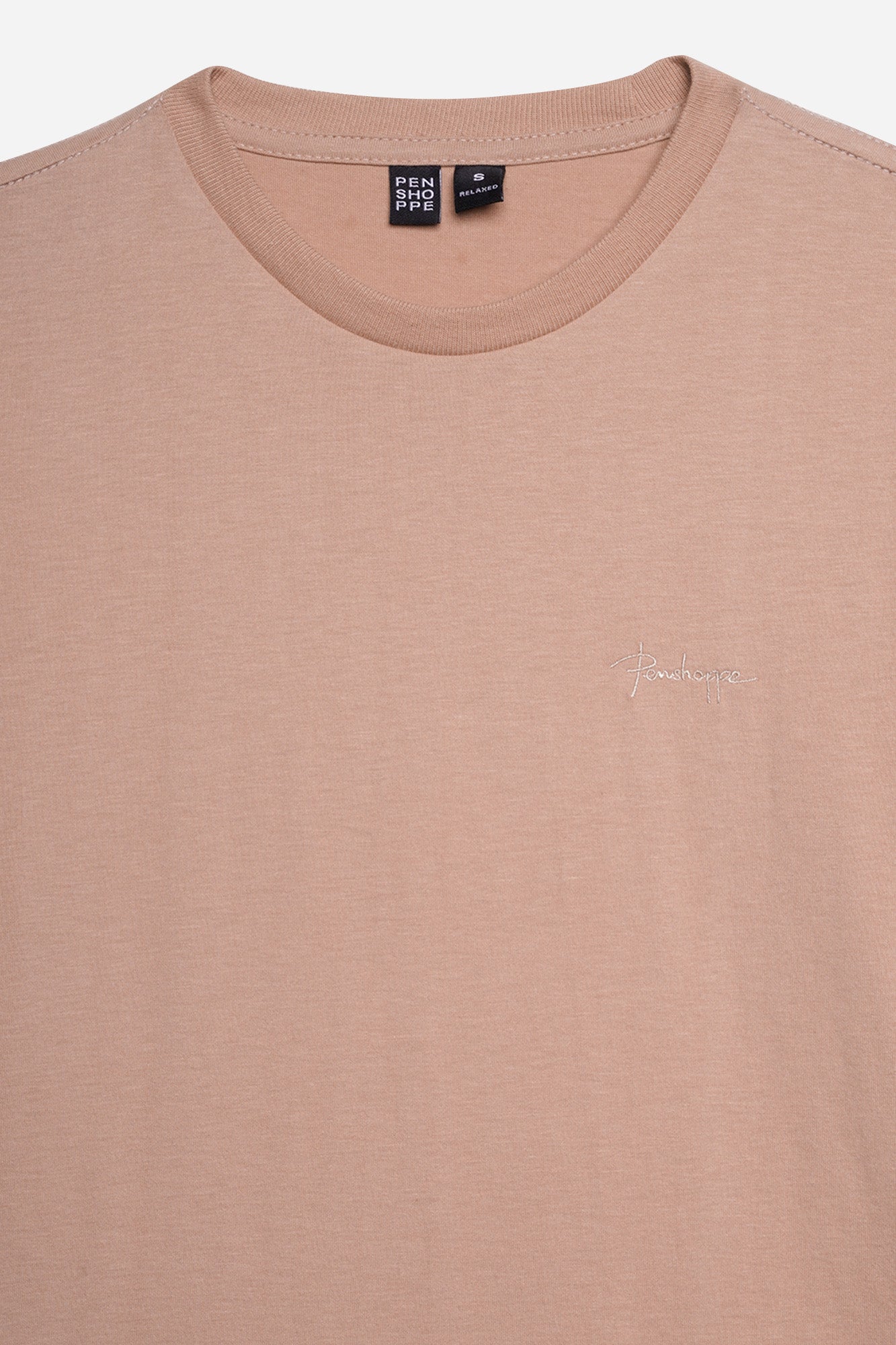 Basic Relaxed Fit T-shirt with Scribble Branding Embroidery