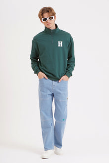  Pullover Sweater with H Patch