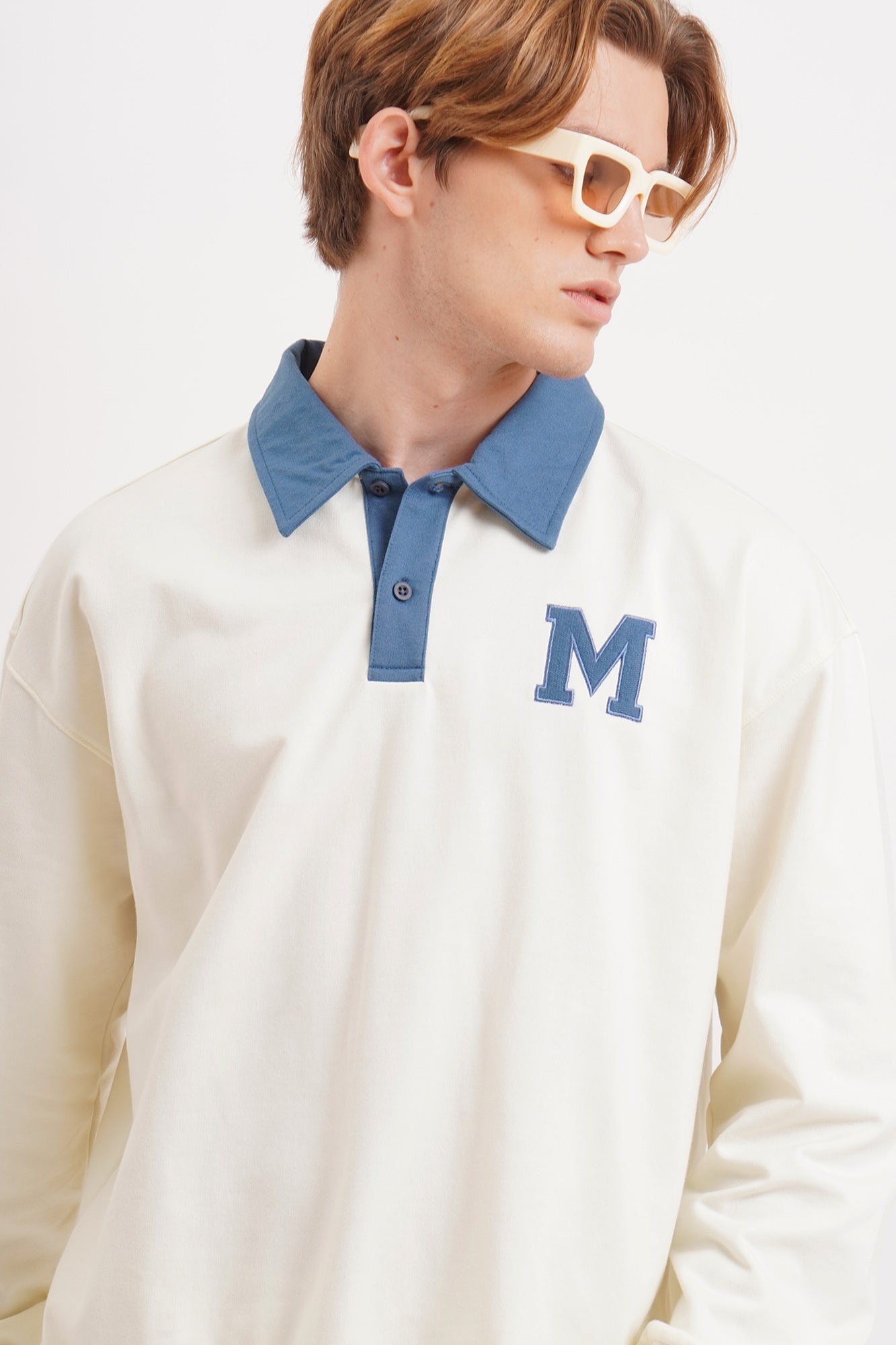 Pullover Sweater with M Patch