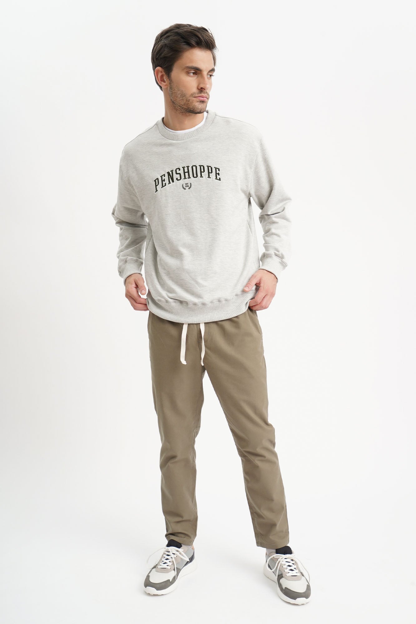 Relaxed Fit Pullover with Penshoppe Embroidery
