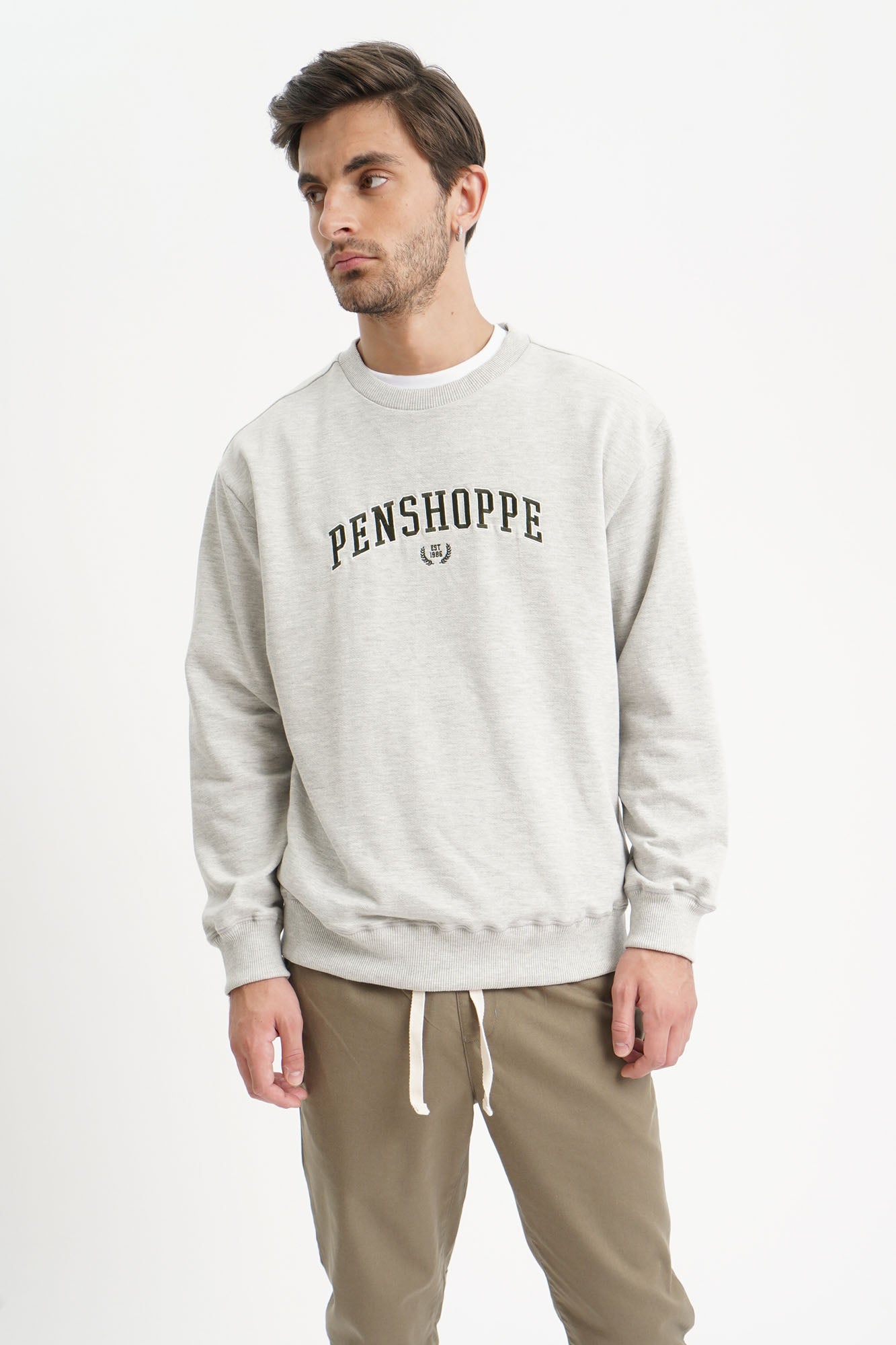 Relaxed Fit Pullover with Penshoppe Embroidery