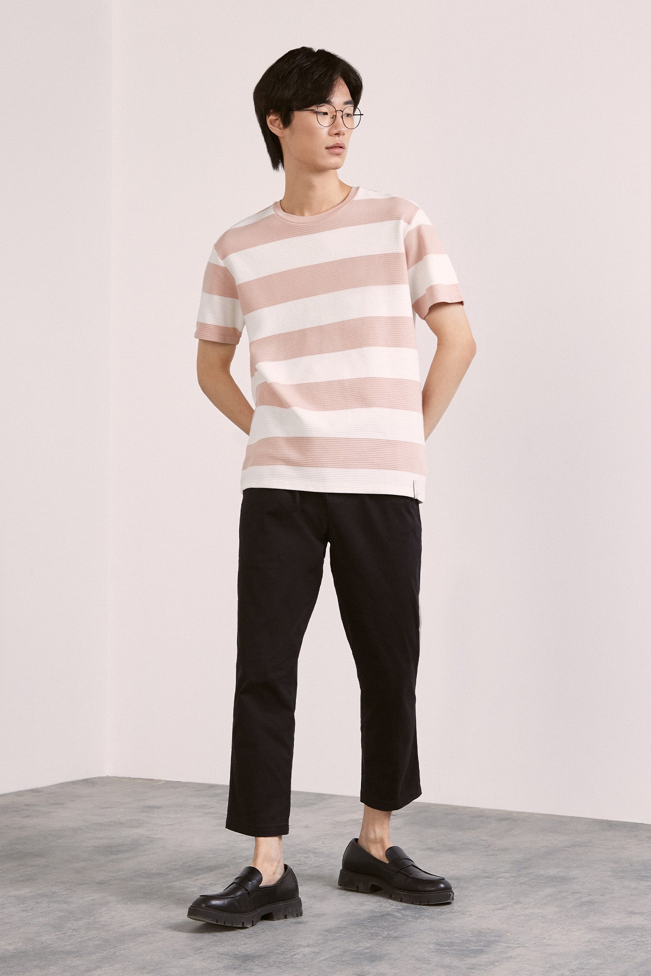 Dress Code Textured Striped T-shirt